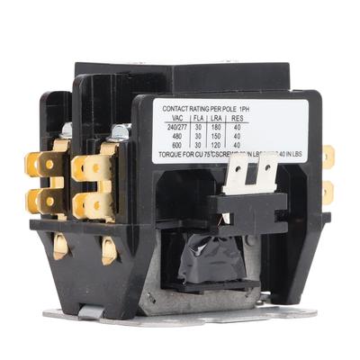 Air Conditioner Contactor Heating Ventilation Air Conditioning Contactor 30A 2P for Power Control 220V