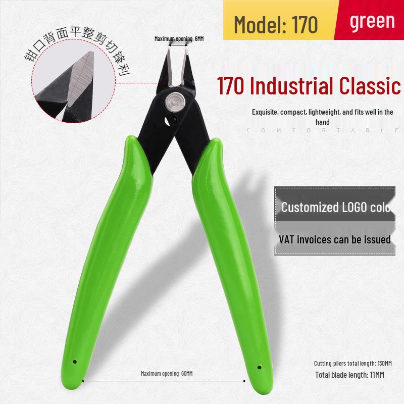 5-Zoll Antistatische Diagonale Nasen-Angusszangen Kunststoff Elektronikzangen