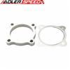 2.5'' 4 Bolt Turbo Discharge Downpipe Exhaust Flange+Gasket For T3 50AR T3/T4 T3
