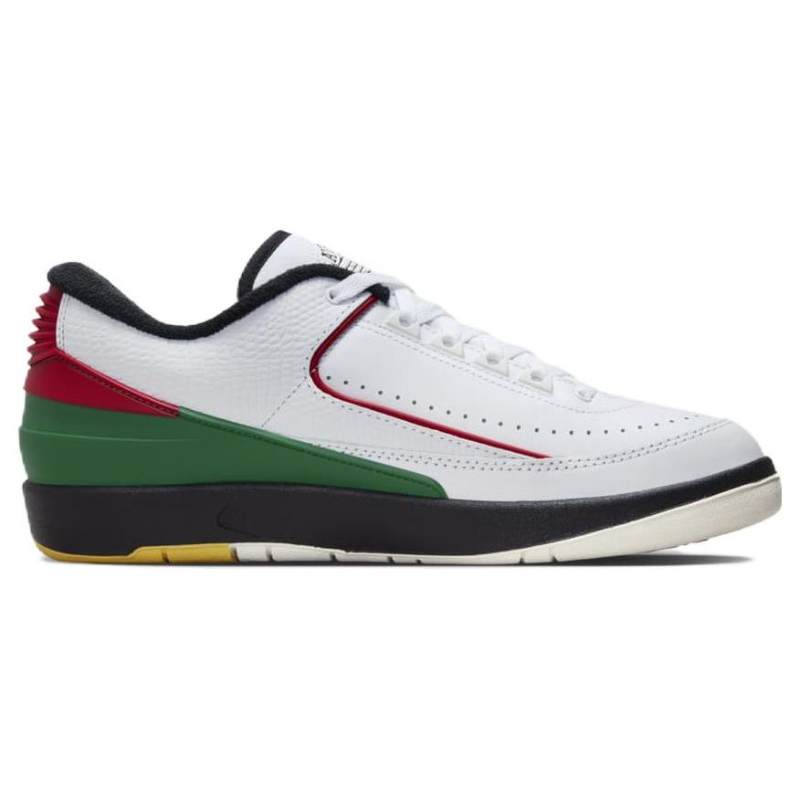 Air Jordan 2 Retro Low Quai 54 Unisex Sneakers White Black University-Red FN7686-100