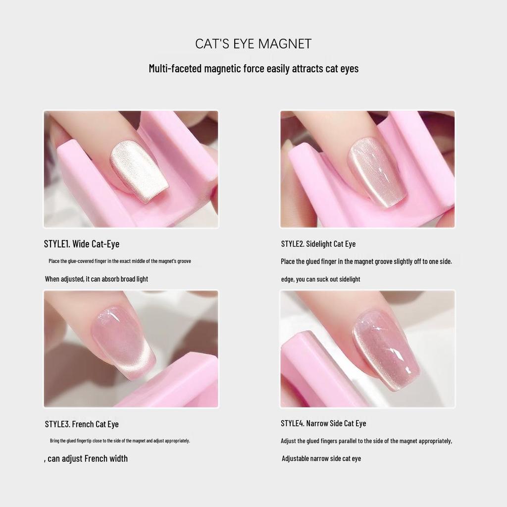 5D Automatischer Katzenaugen-Magnet: Einfaches, stark magnetisches Werkzeug für die französische Maniküre. Ideal für Anfänger.