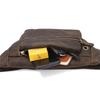 Retro Crazy Horse Leather Men's Waist Bag, European and American Trendy Genuine Leather Men's Bag