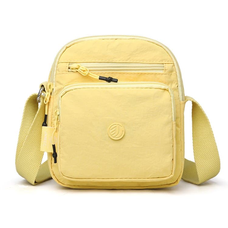 Borsa a tracolla da donna in nylon con tasche multiple