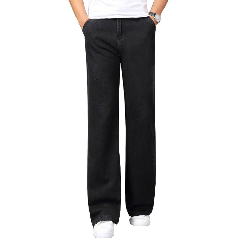 

Джинсы Мужские Мужские Большие Джинсы Клеш Джинсы Буткат Клеш Свободного Кроя Средней Посадки Джинсовые Джинсы 40 чёрный