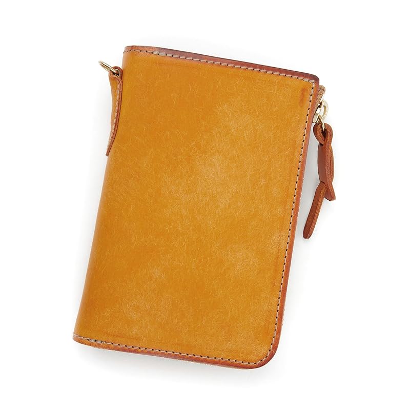 

[Corbo] bifold wallet L-shaped zipper genuine leather yellow CO-1LN-1710-51