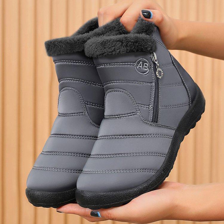 Men Women Plus Size Winter Warm Snow Boots Padded Lining Waterproof Ankle Boots Anti-slip Outdoor Hiking Mountaineering Sports Boots
