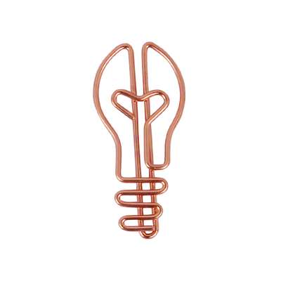 10pcs Rose gold lighter paperclip lighting paperclip baby pin shaped paperclip