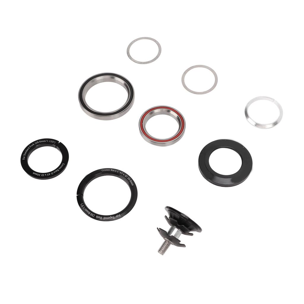 Bike Bearing Headset Aluminum Alloy 41.842?52mm Bicycle Tapered Tube Headset for Mountain Road Bike