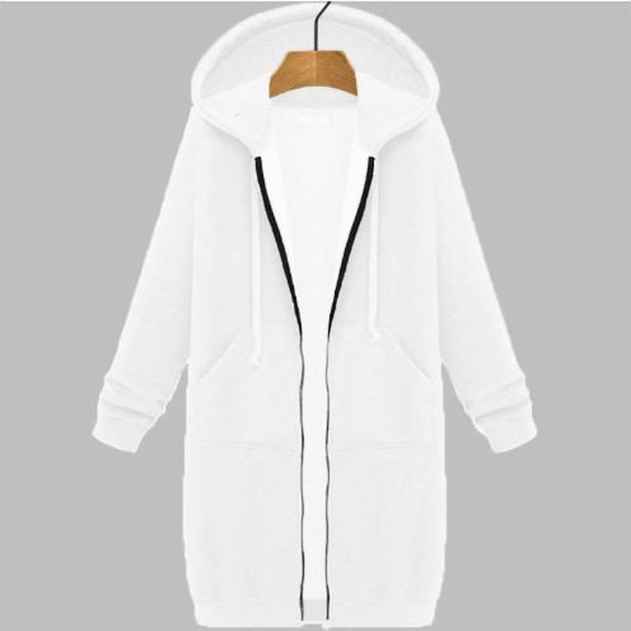 Fall Winter Women's Sweatshirt Long Sleeve Hoodie Coat