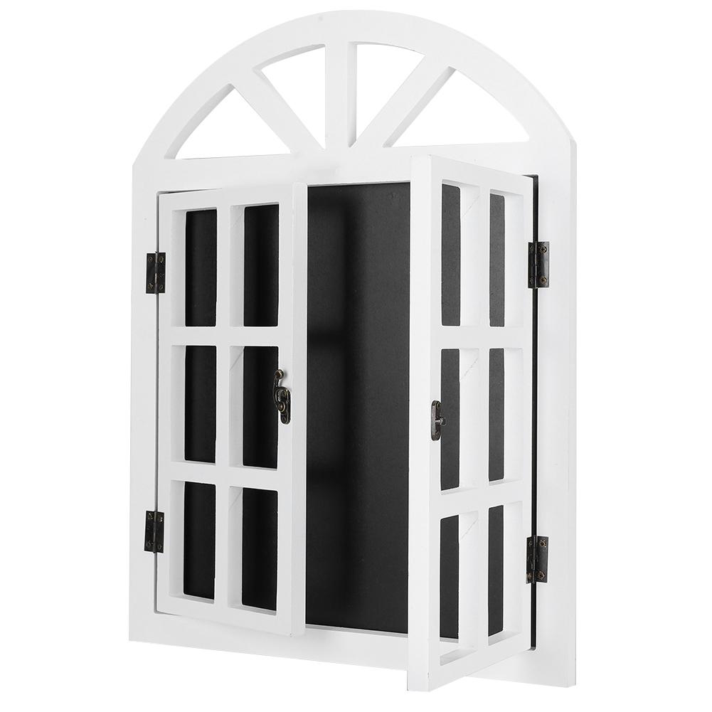 

Деревянные жалюзи доска объявлений доска для рисования мелом деревенская пустая оконная стена доска подсказок украшение для дома