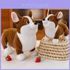Niedliches Corgi Plüschtier Entzückende Stofftierpuppe für Kinder Weiches Teddybär Spielzeug Geburtstagsgeschenk für Mädchen 23cm Höhe