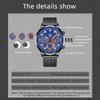 Moderne Herrenuhr Kalenderuhr Business-Uhr Herren-Edelstahluhr Hand Quarzuhr