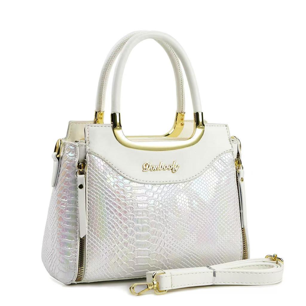 Crocodile Pattern Tote Bags with Top Handle Crossbody Purses for Women Handbag and Purse Women's Patent Leather Top-handle Work Shoulder Satchel