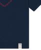 GRAVER [Unisex] Heart Drawing Smile Short Sleeve T-Shirt_Navy