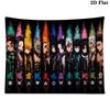Demon Slayer Series Wall Tapestry Aesthetic Wall Hanging Printed Fabric Blanket Decorative Tapestries for Bedroom Living Room Home Decor