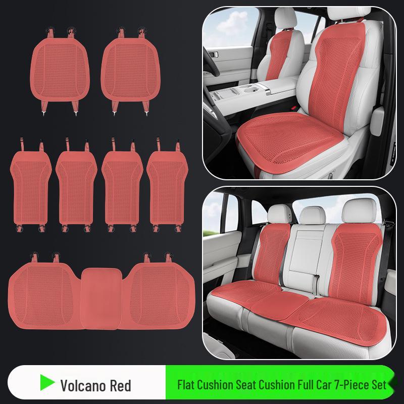 Universal Perforated Breathable Car Seat Cushion for Five-Seat Vehicles - Year-Round Ventilation