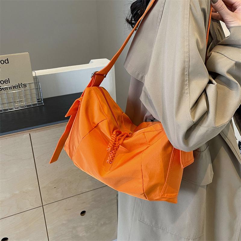 Холщовая сумка через плечо Женская большая сумка Большая вместительная дорожная сумка — фото 4