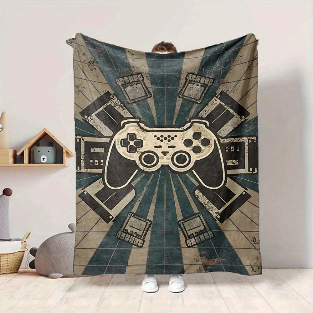 1pc Gamer Console Blanket, Lightweight Flannel Throw Blanket for Sofa, Bed, Travel, Camping, Living Room, Office, Couch060