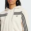 Adidas Originals 70S Casual Versatile Comfortable Short Jacket Women Jacket Magic-White JN7664
