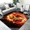 1pc Flame Like Flowing Headphones Cool Headphones Living Room Carpet Game Room Music Room Anti Slip Mat Music Enthusiast