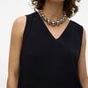 Black Sleeveless Top with V-neck Woman VERO MODA
