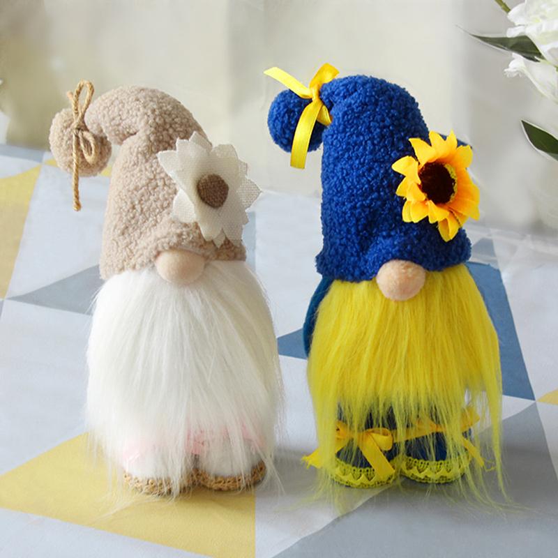 Gnomo Girasole Pace GNOMO Blu e Giallo GNOMO Bandiera Ucraina Gnomi Primaverili Decorazioni per la Decorazione della Casa Ornamenti