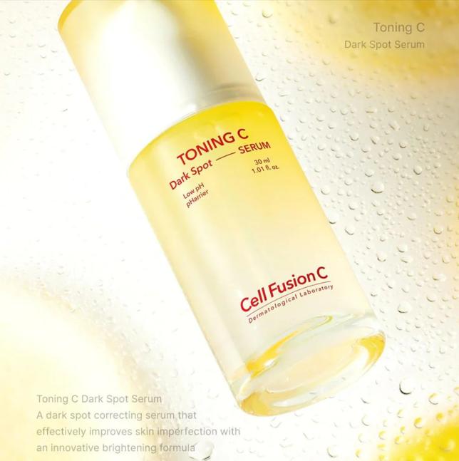 Cell Fusion C Toning C Dark Spot Serum 30ml, RADIANT & EVEN TONE, PROTECT & FIRM, Moisturizing, Korean Cosmetics, Kbeauty