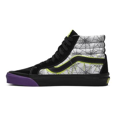 Halloween X  SK8 Bequeme High-Top Skateschuhe Unisex Sneakers Schwarz Weiß Lila VN0A38GF00X