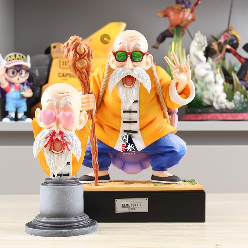 17cm In Stock  Jt Toys Anime Figures Master Roshi Figures Kame Sennin Statue Collect Model Desk Ornament Gift Toy