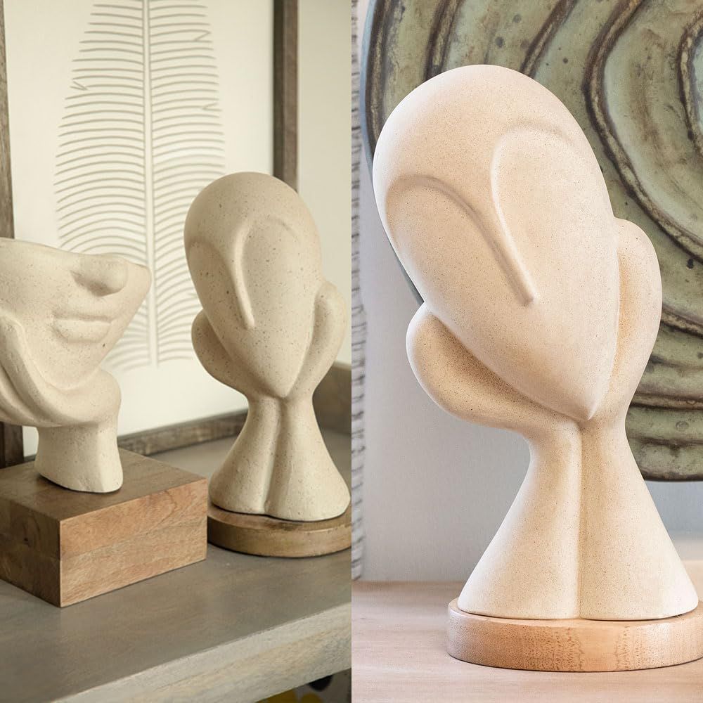 Spellbound Face Ecomix Sculpture 27 Cm Tall, Home Décor Showpiece Figurine for Living Room & Office,