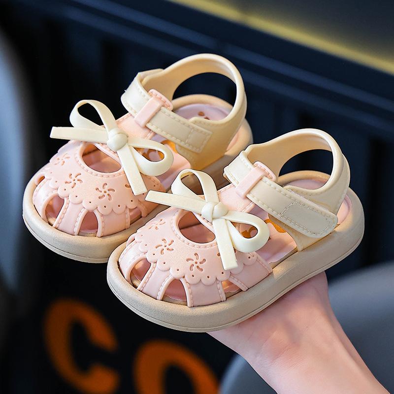 

Children s Summer Slippers for Girls and Boys, Indoor Bathroom Non-Slip Soft Sole Cartoon Baby Sandals 21(Inner Length12.5cm)