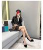 Women's Fashionable Furry Stiletto Heels - Comfortable, Versatile, Pointed-Toe High Heels for Autumn/Winter.