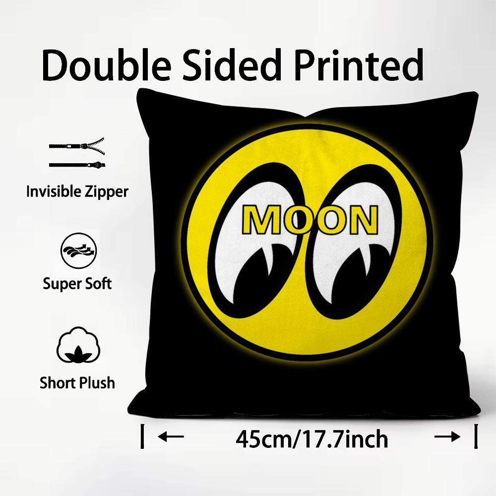 Cute Cartoon M-Mooneyes Cushion Cover Comfortable Reversible Pillow Cover Ideal For Car Sofa Bedroom & Beyond