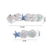 New style cream shell starfish knot hair clip female forest sweet and simple girl heart cute duckbill clip