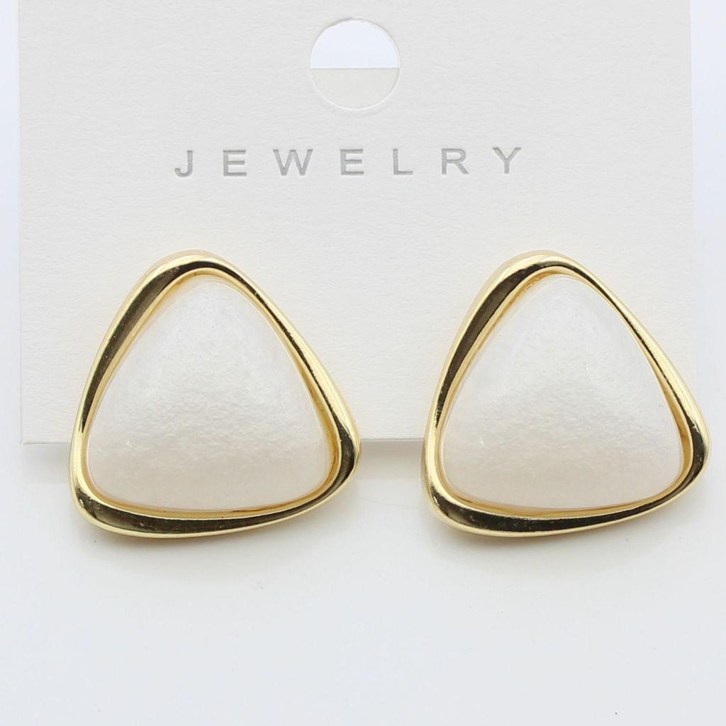 Korean Style Candy Color Resin Oval Stud Earrings - Sweet, Simple, Versatile, Fairy Fresh Design