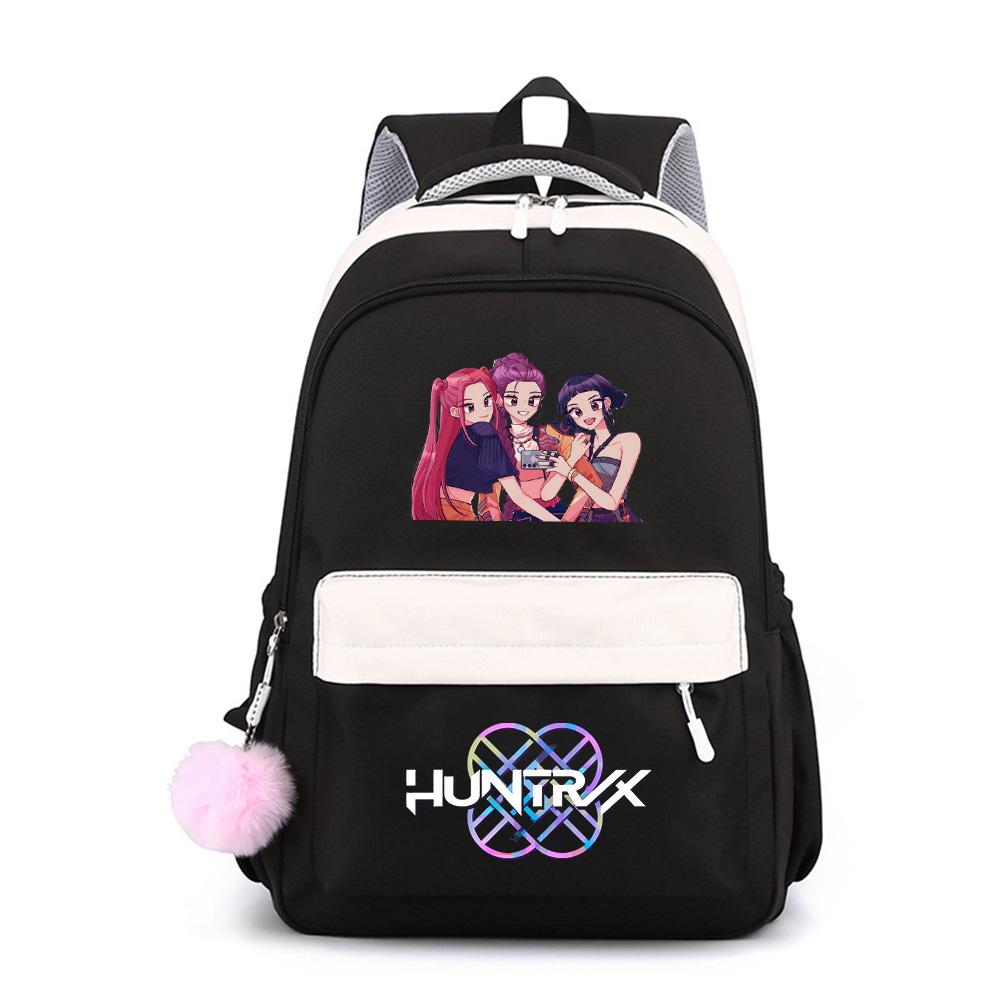 Niedlicher Anime K-Pop bedruckter Rucksack mit großer Kapazität für Teenager, Studentin, Student, Schulranzen, Büchertasche, Kindergeschenk, Damen, wasserdichte Reisetasche, Mochila