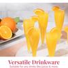 Clear Plastic Champagne Glasses Disposable Champagne Flutes for Parties, Weddings, and Toasting - Elegant and Durable 4.5oz