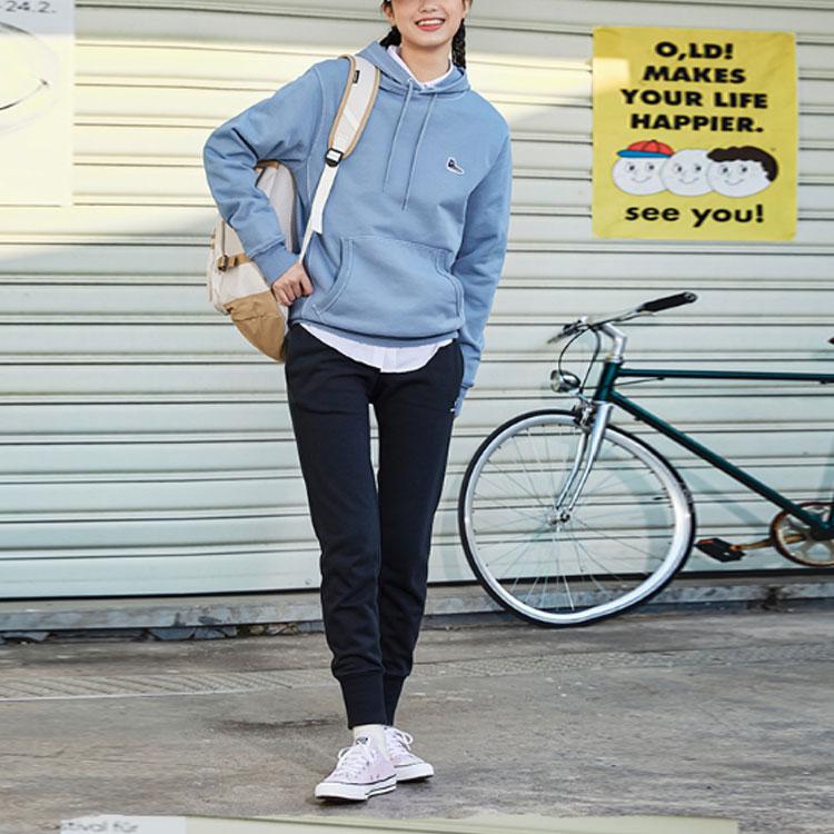 Converse Sweatshirts Unisex Vintage Blue Hooded Moderate Regular 10022198-A12