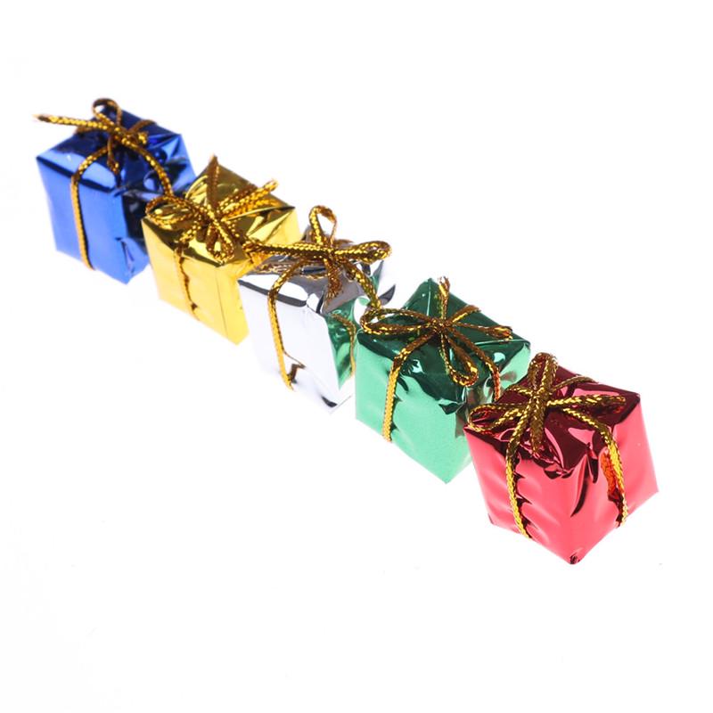 

10 шт. миниатюрная коробка для кукольного домика, рождественское украшение для кукольного домика, подарочная игрушка