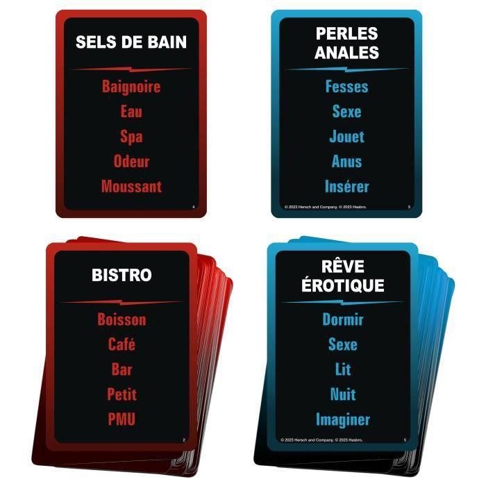 Taboo sans tabous, jeu de société adulte, le jeu des mots interdits, à partir de 18 ans