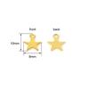 Semitree 20pcs Stainless Steel Small Star Pendant Flat Charms for DIY Jewelry Making Necklace Decoration Bracelet End Tail Charm