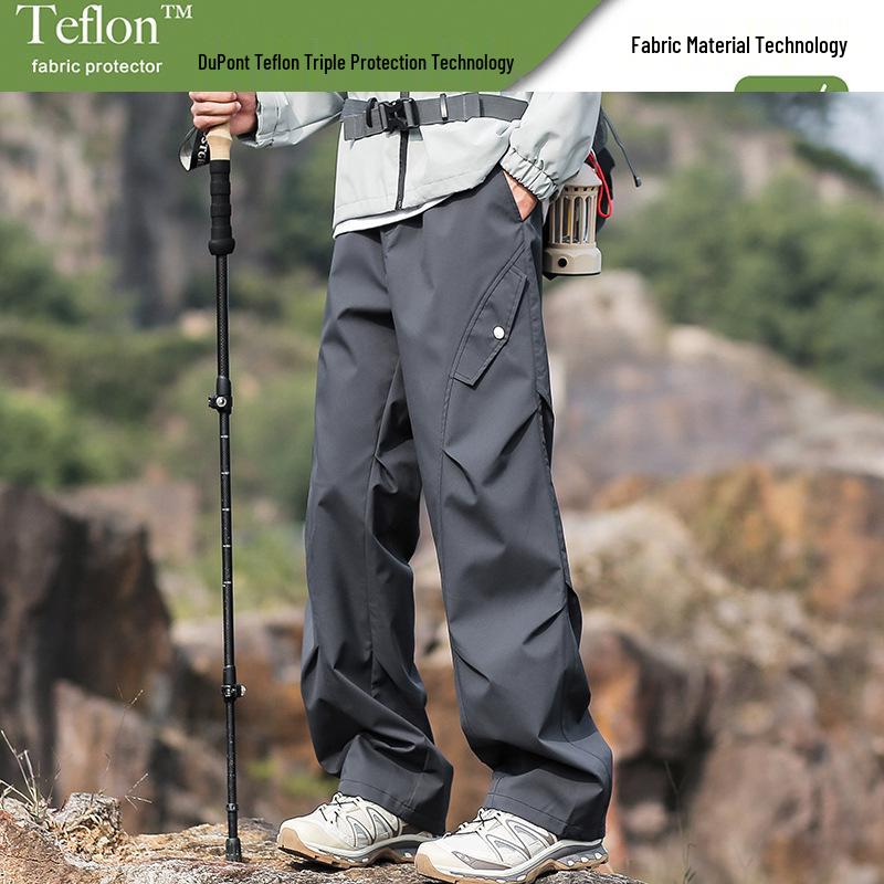 Pantaloni da Sci Soft Shell Impermeabili Antivento Unisex per Primavera/Autunno - Gamba Dritta Alpinismo Outdoor