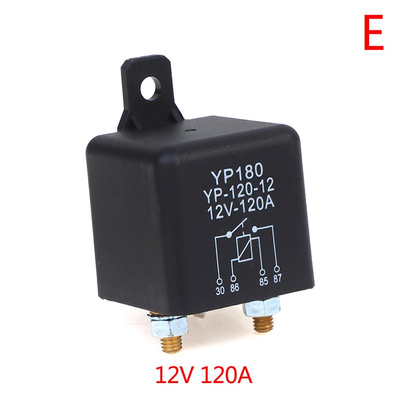 High Current 4 Pin Car Relay 12V 24V 200A 120A 100A Car Truck Motor Automotive Relay Continuous Type Automotive Car Relays Relays 5