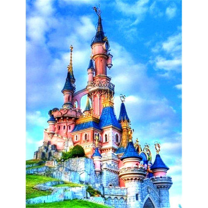 

Diy 5d Алмазная картина Пейзаж Городская мозаика Вышивка крестом Архитектура Пейзаж Алмазная вышивка Распродажа Домашний декор Full Round 20x25CM