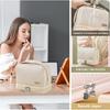 Women's Cute Cosmetic Bags Travel Toiletry Bag Waterproof Leather Cosmetic Bag Set with Handle Zipper Portable Makeup Bags Storage Bag On-the-Go