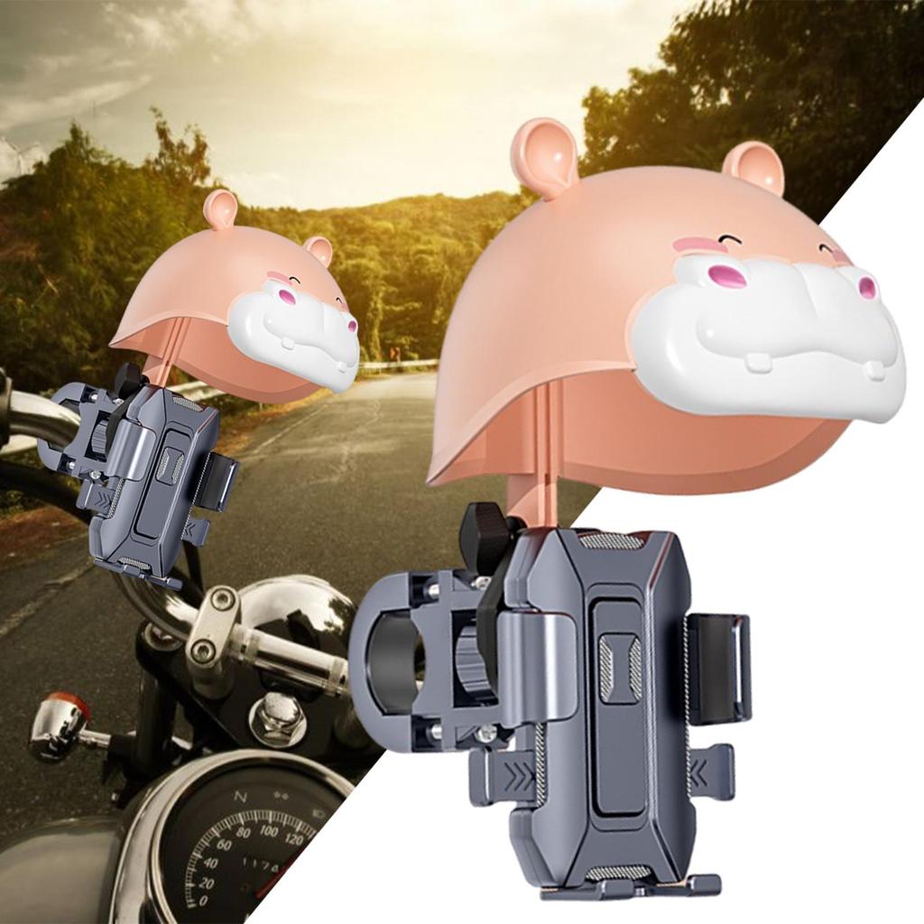 Motorcycle Phone Holder, 360 Degree Rotation Rainproof Mount For Handlebar Bike & Motorbike Navigation Accessories For Men Women