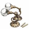 2 Pcs Large Rhinestone Hanging Hooks Curtain Wall Tie Back Hook Hanger Holder