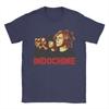 Unisex Indochine T Shirts  Pure Cotton Tops Fashion Short Sleeve Crewneck Tee Shirt Graphic TShirt