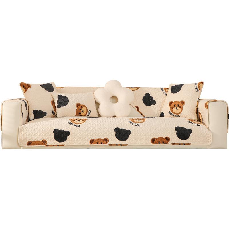 Universal Milk Velvet Sofa Cushion for All Seasons, Thickened Sofa Cover, Plush Cover Cloth
