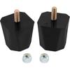 9.9136G Car Universal Bump Stop Set 2” Tall Suspensions for Overload Spring, Leaf Spring, Control Arms, Traction Bars, Axles